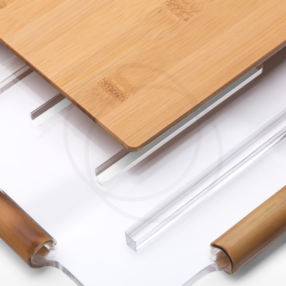 Prato para Bolo Quadrado G - Bambu